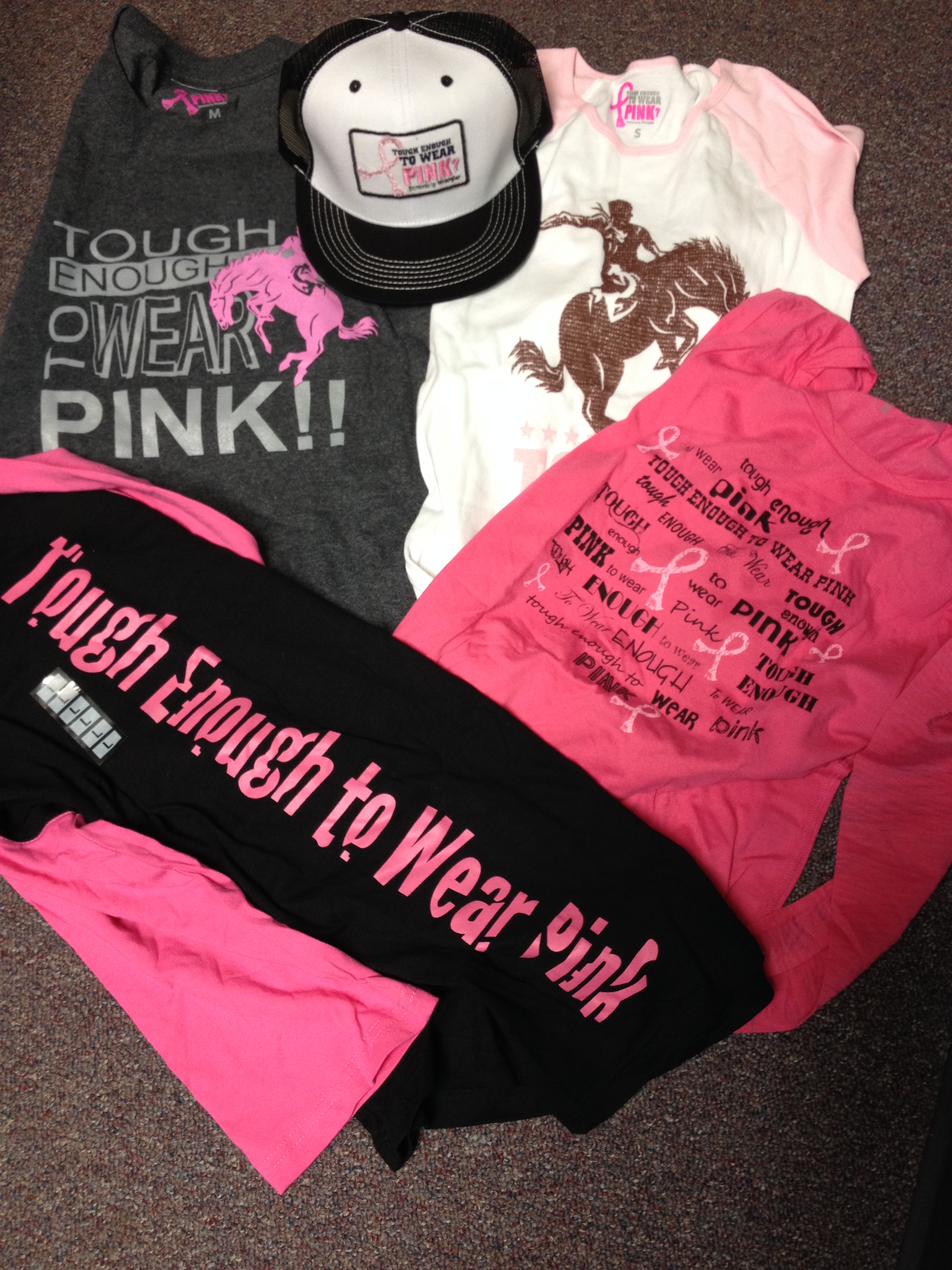 Winners:  Tickets and Tough Enough To Wear Pink Apparel from Kansas’ Biggest Rodeo with 99 KZ Country