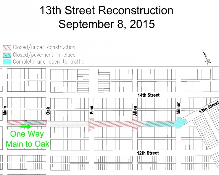 Update on 13th Street reconstruction project
