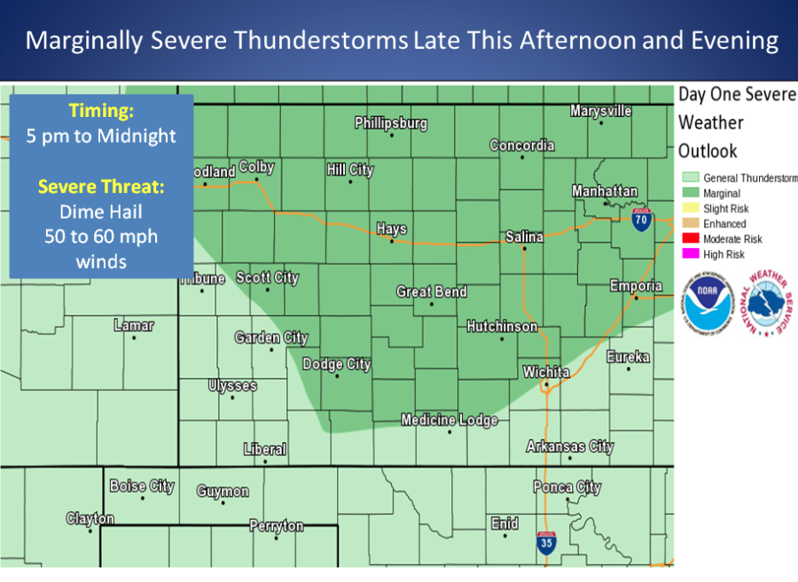 Hot, windy and a chance of thunderstorms