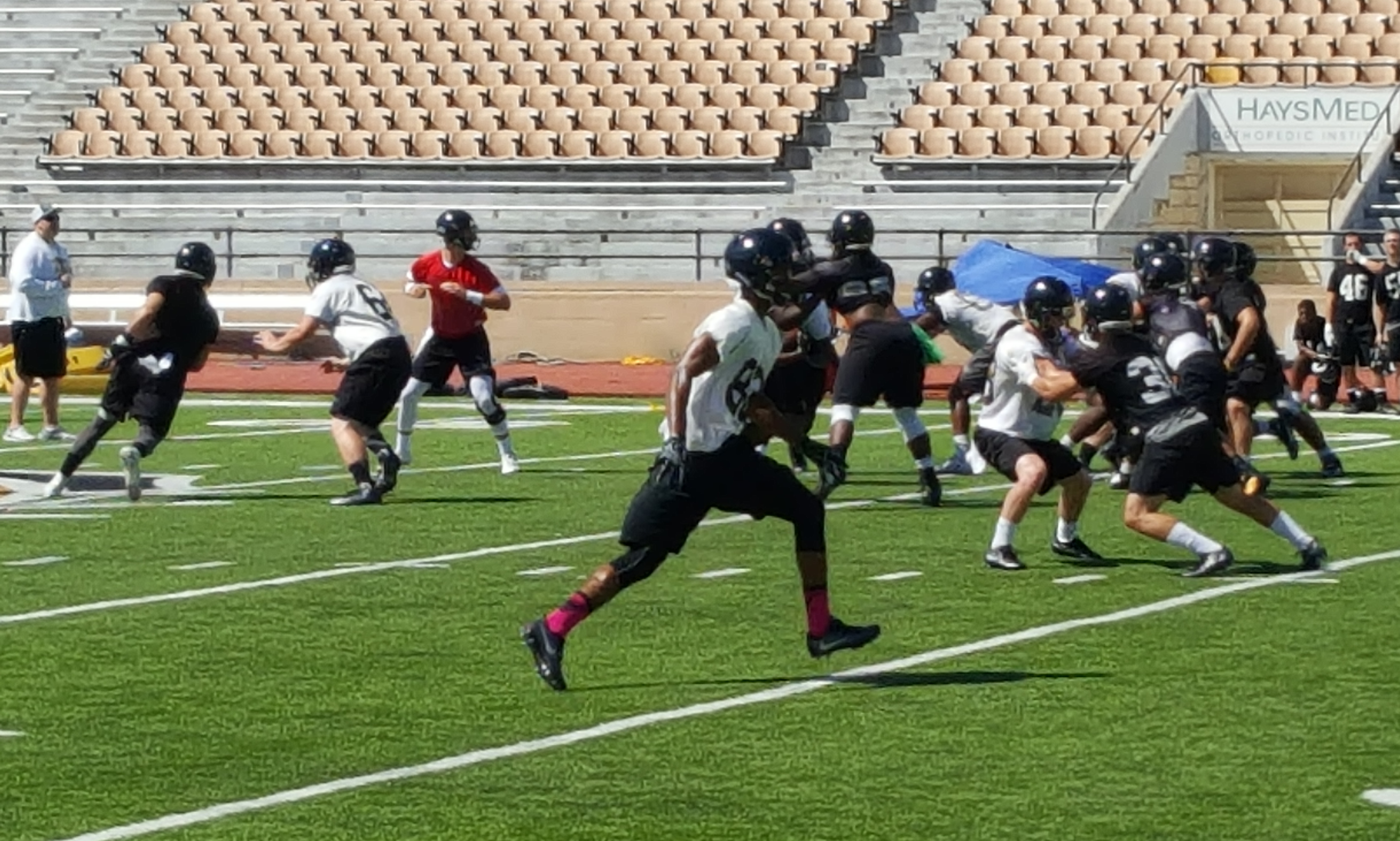 FHSU’s holds first football practice of the season
