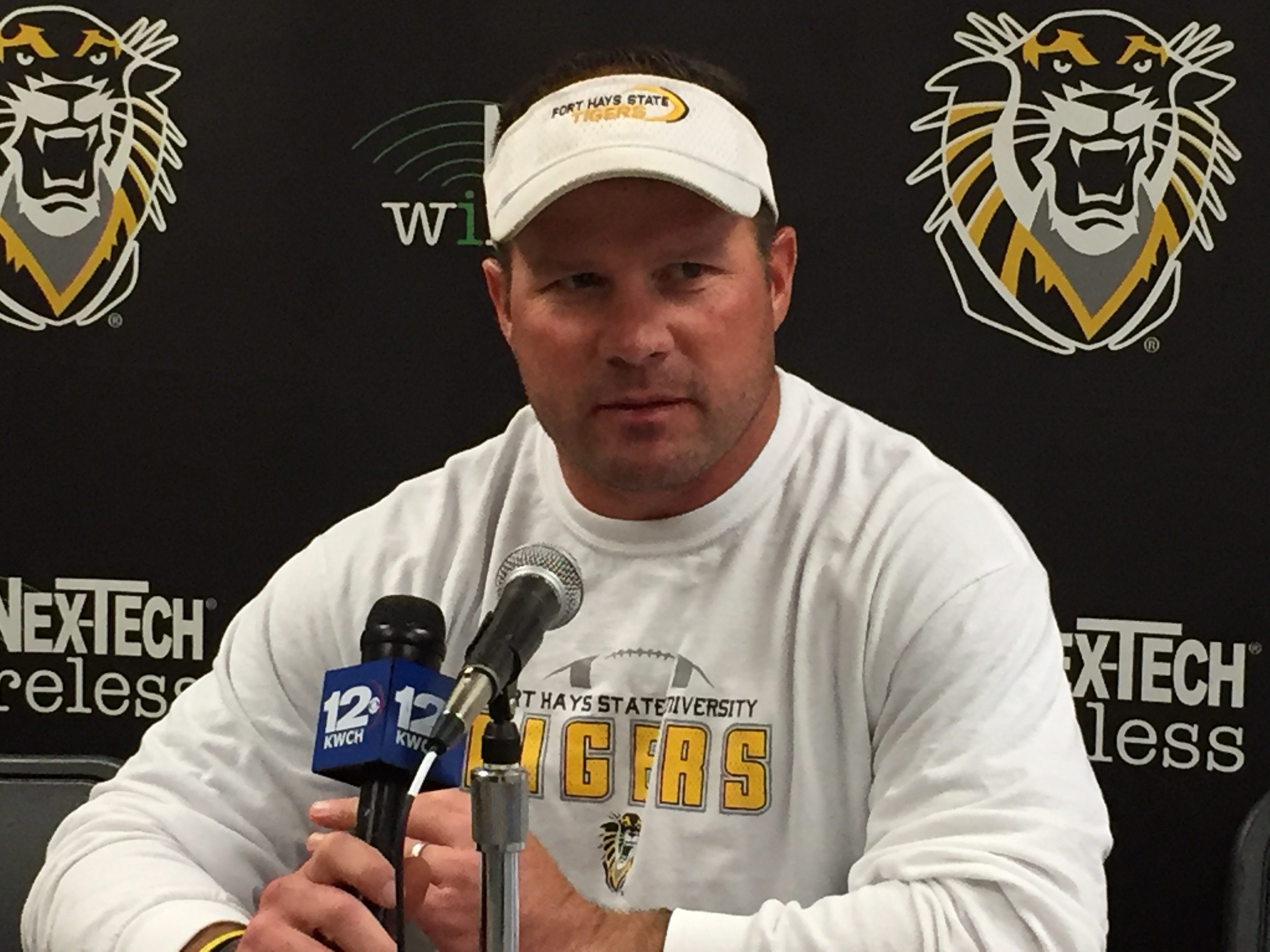 FHSU football holds weekly football press conference