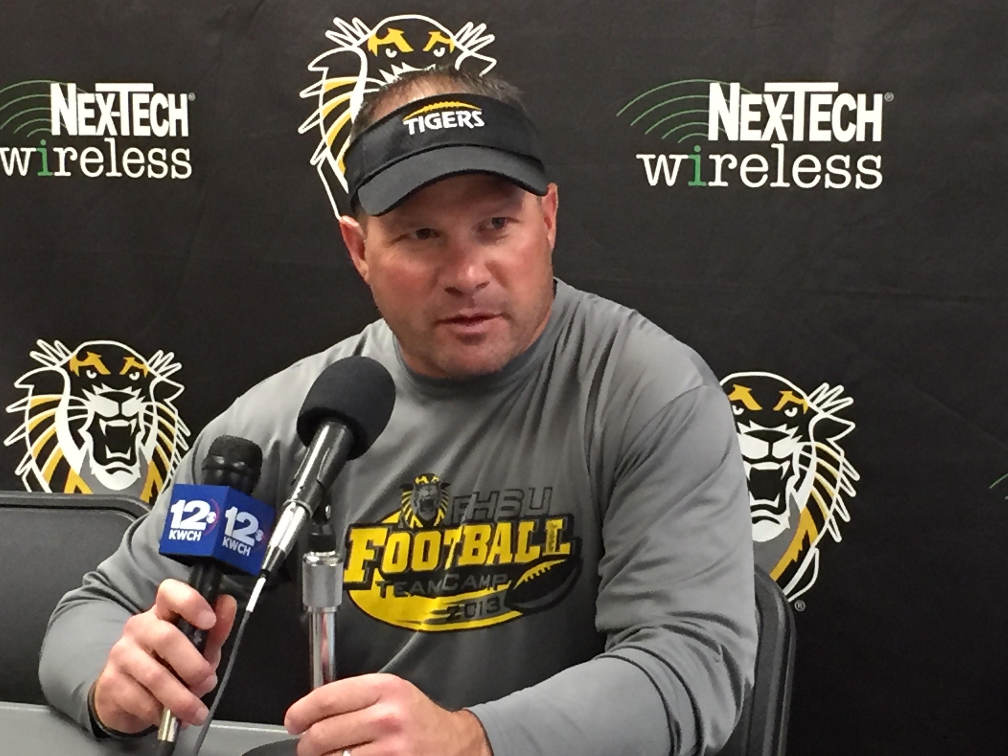 FHSU football holds weekly football press conference