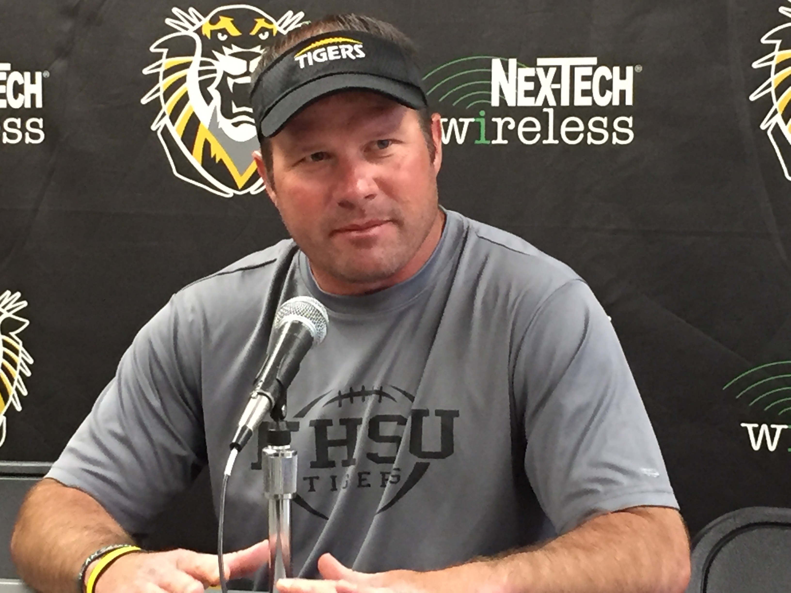 FHSU football holds weekly football press conference