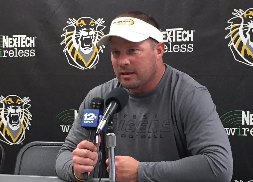 FHSU football holds weekly football press conference