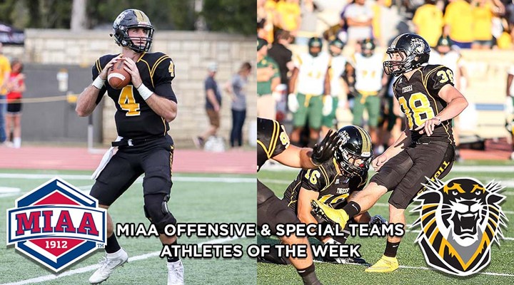 Mezera and Brown earn MIAA football Athlete of the Week Honors