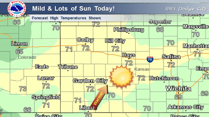 Sunny, mild Thursday