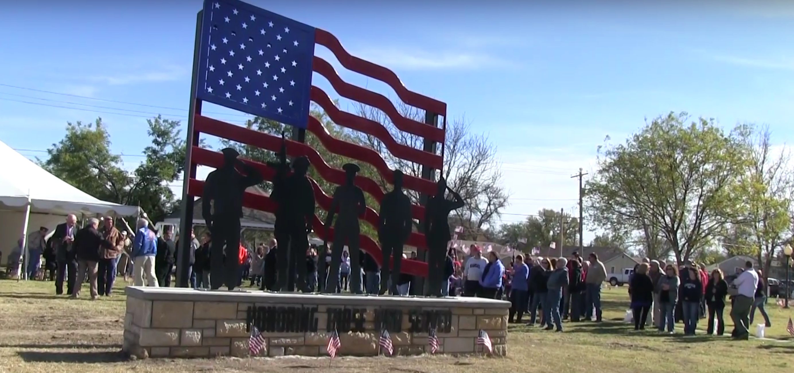 Plainville marks Veterans Day with monument dedication