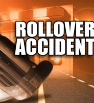 Teens hospitalized after passenger grabs steering wheel, truck overturns