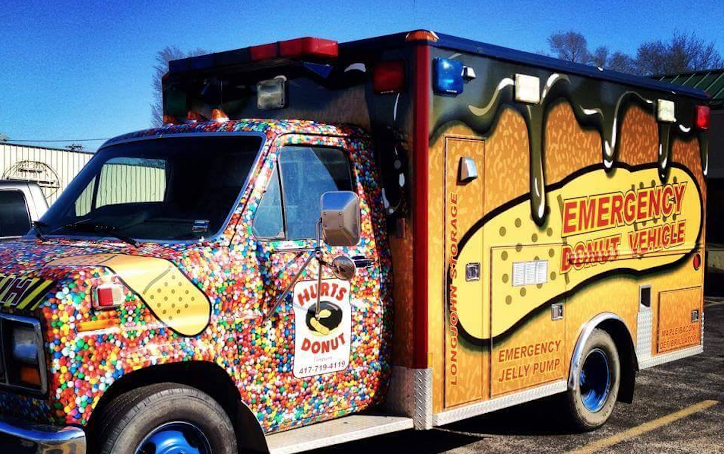 Hurts Donuts truck ready to serve it up in Hays, Great Bend