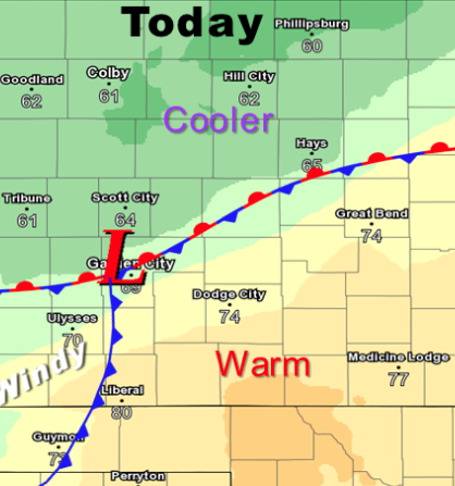 Sunny, windy Thursday