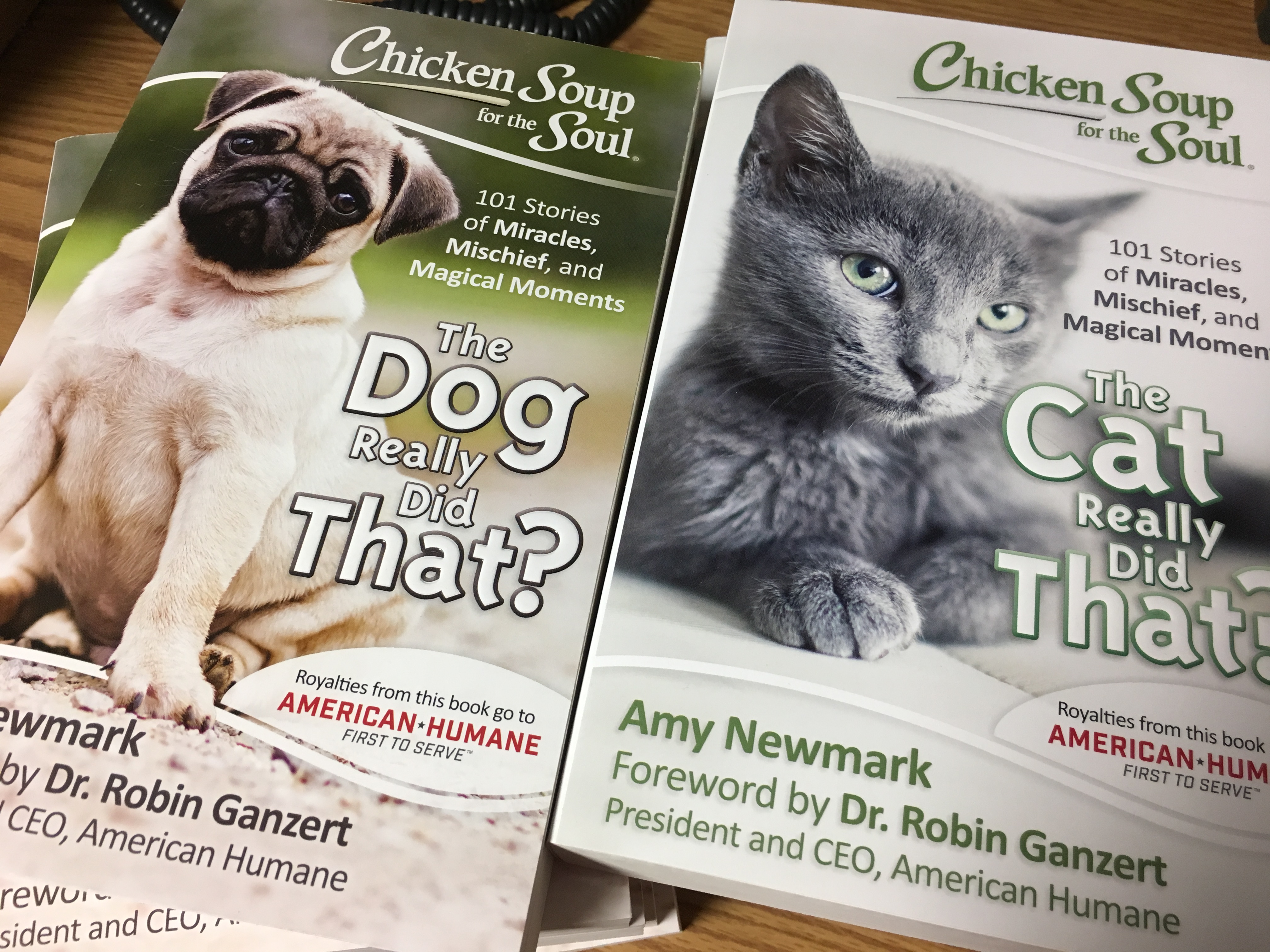 Winners:  Chicken Soup for the Soul books “The Cat Really Did That?” and “The Dog Really Did that?” with 99 KZ Country