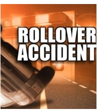 Kansas man, woman hospitalized after pickup rollover accident