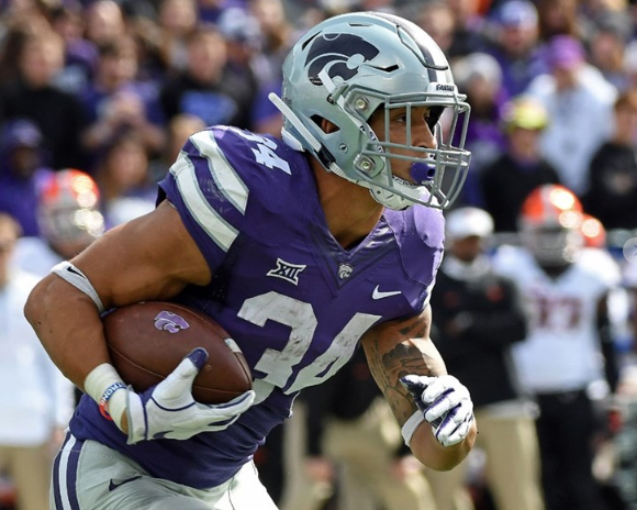 Barnes runs for 4 TDs as K-State routs Oklahoma State