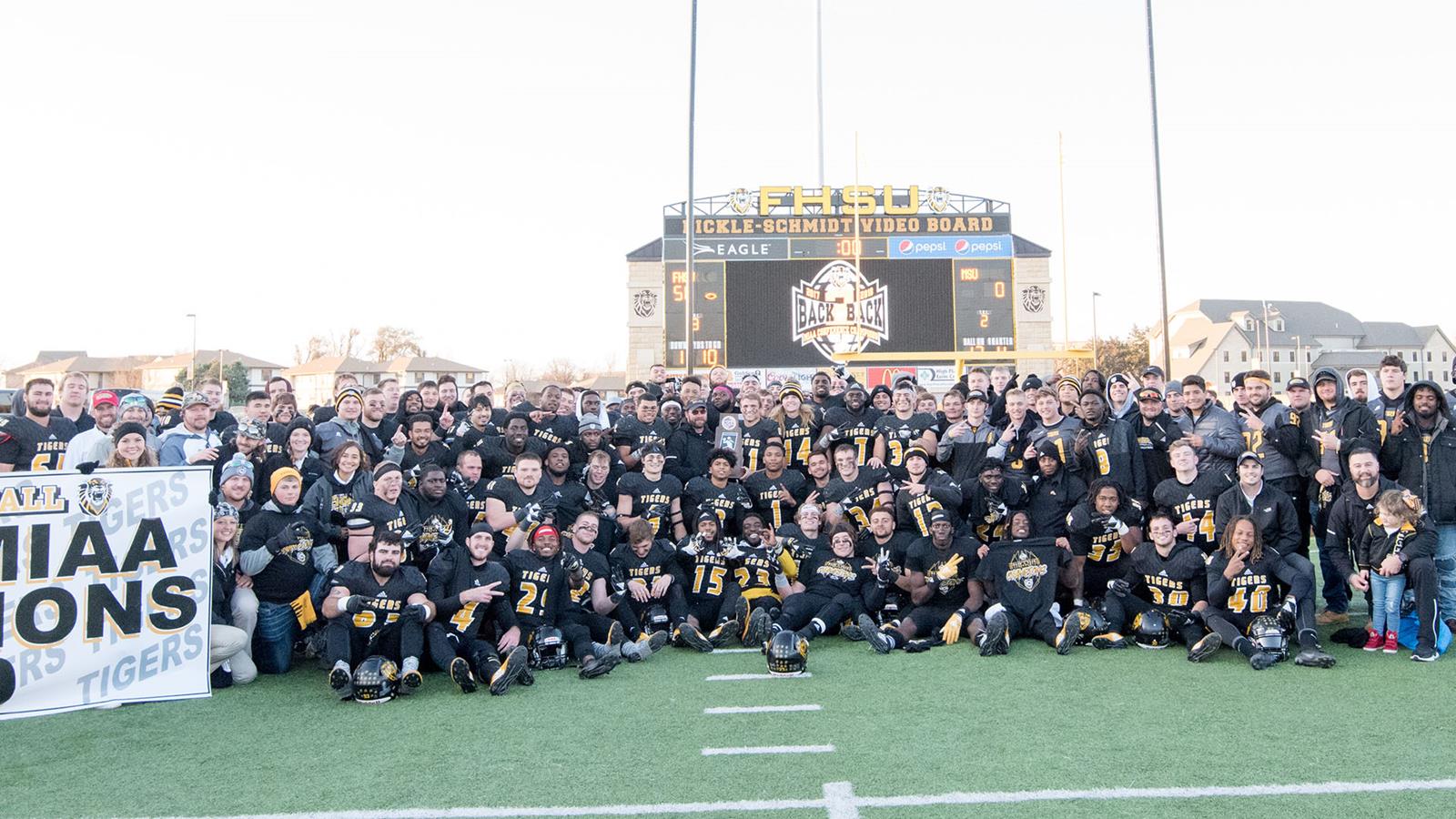 Tigers blow past RiverHawks for second straight MIAA football title