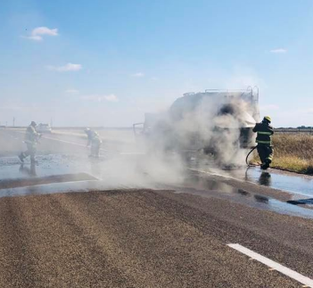 Vehicle fire temporarily closes I-70 in Ellis County on Wednesday