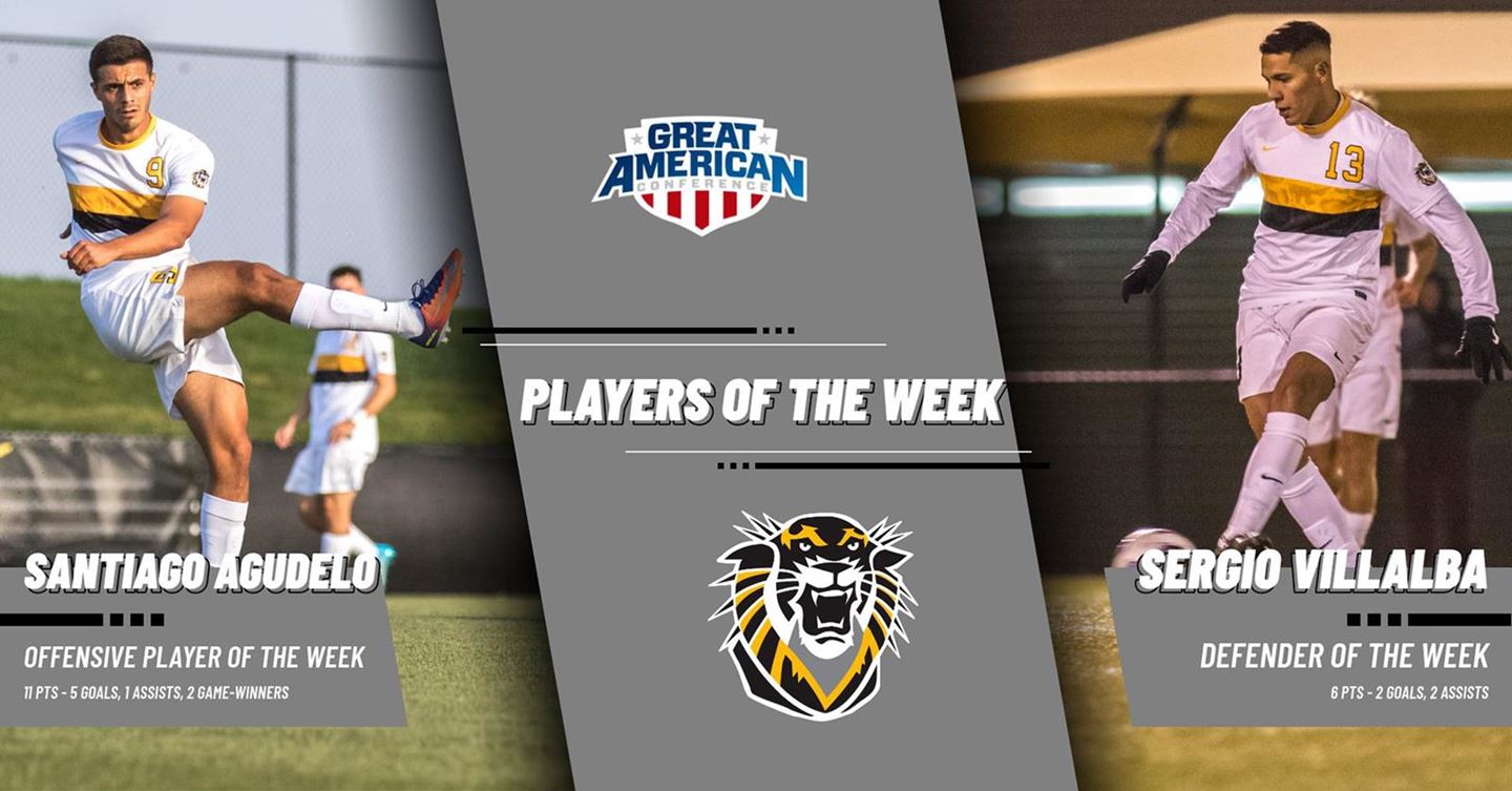 FHSU’s Agudelo and Villalba earn GAC men’s soccer weekly honors
