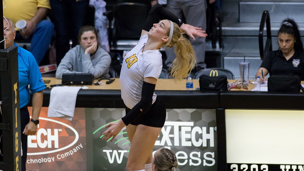 Tiger volleyball falls in five at MWSU