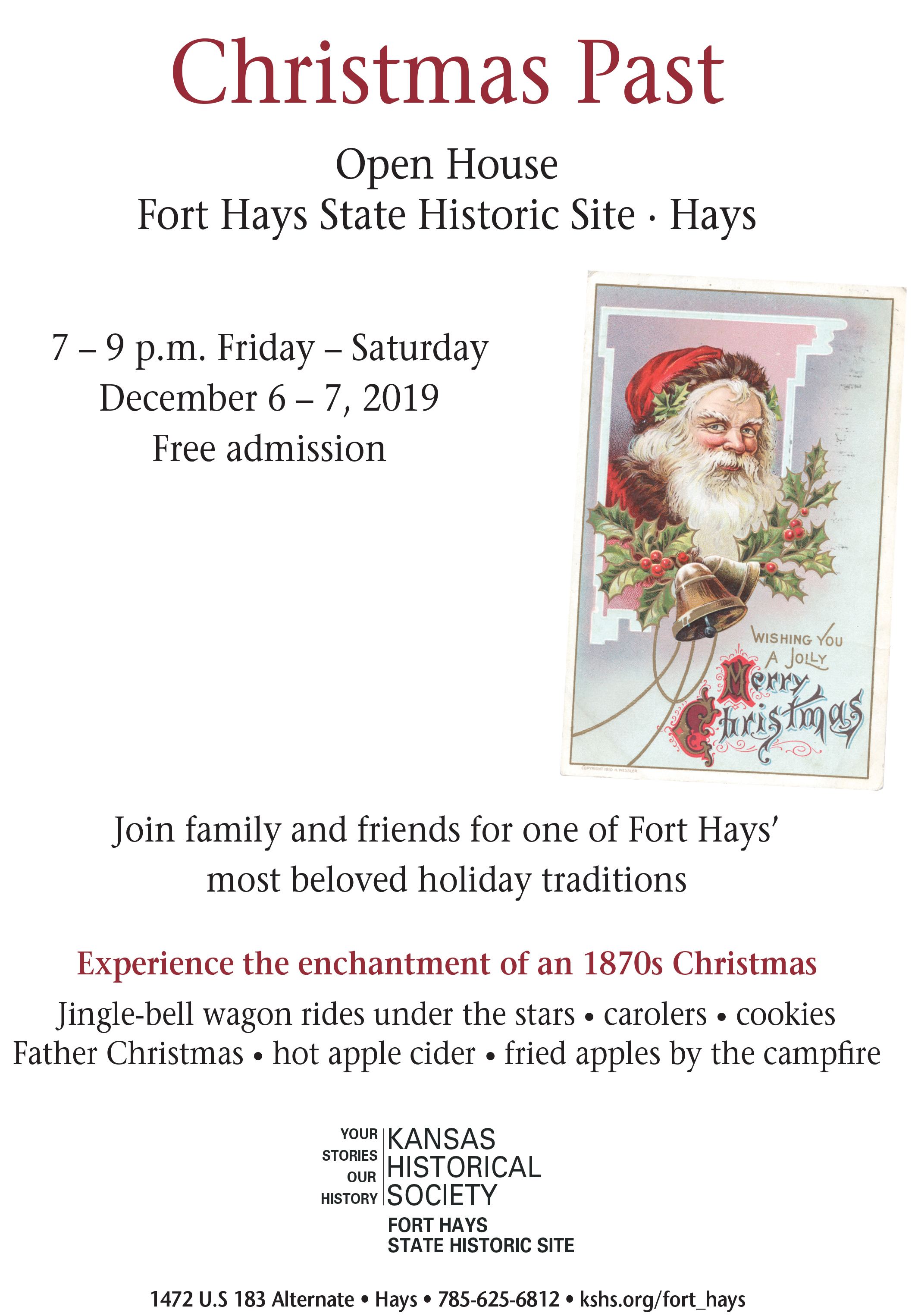 Christmas Past coming up at historic Fort Hays