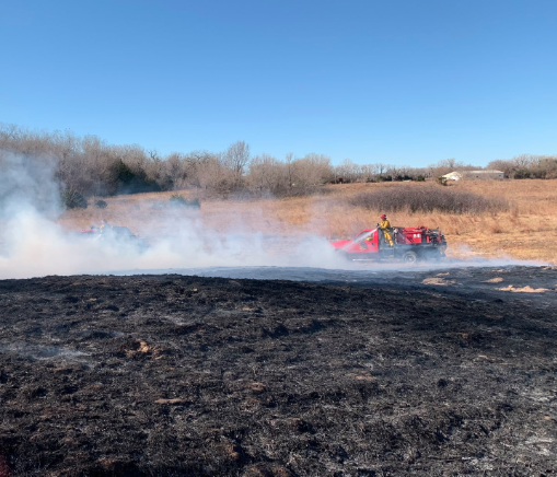 Crews fight second weekend grass fire in Reno Co.